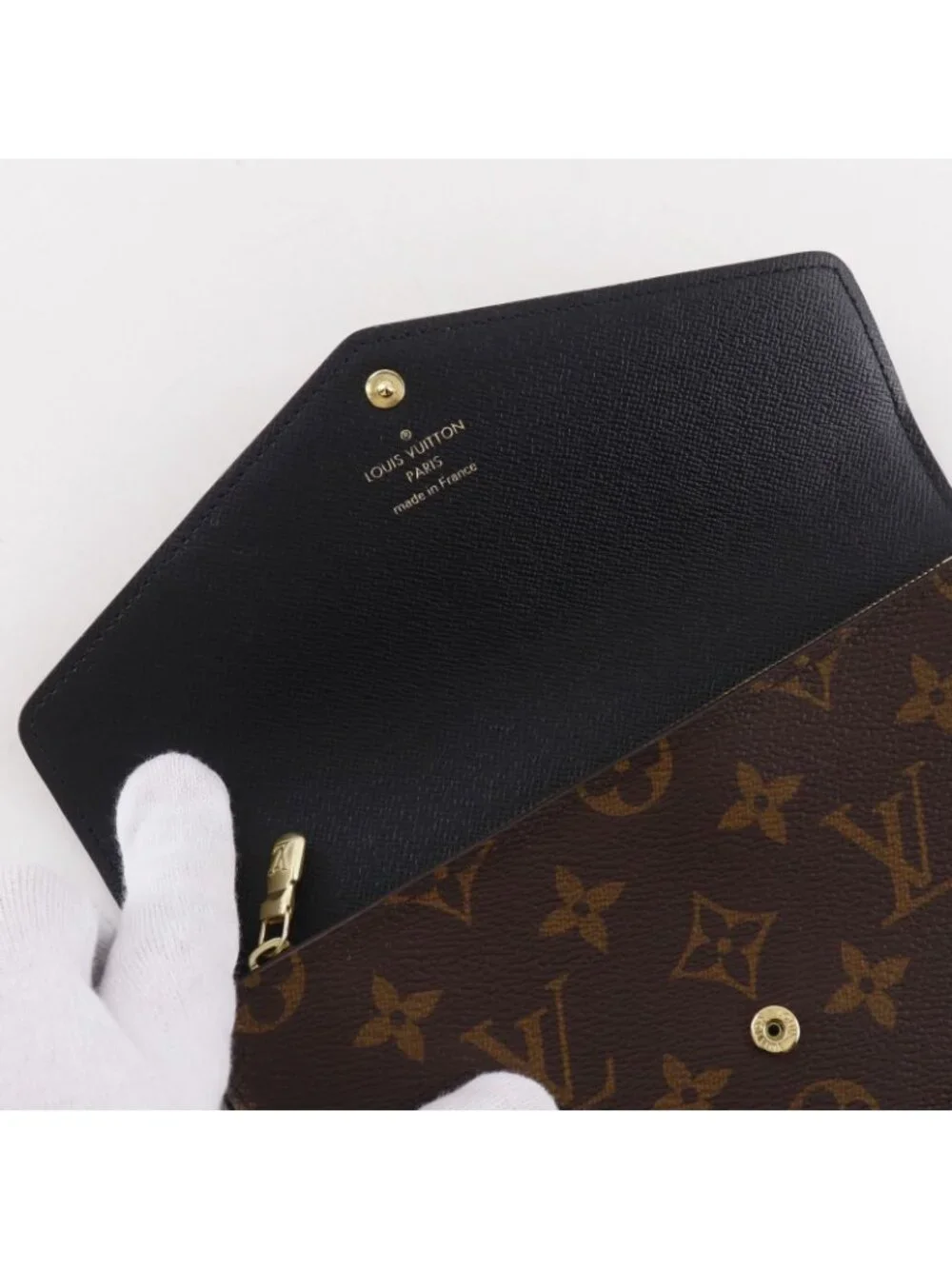 Louis Vuitton Portefeuille Sarah Monogram Giant Reverse Canvas Brown Wallet